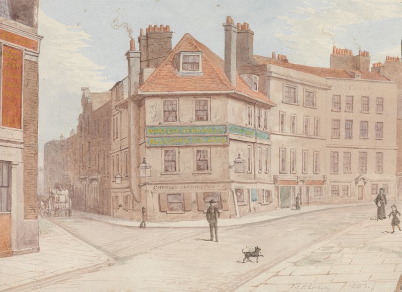 Northumberland Head Inn by John Phillipps Emslie, oil on canvas