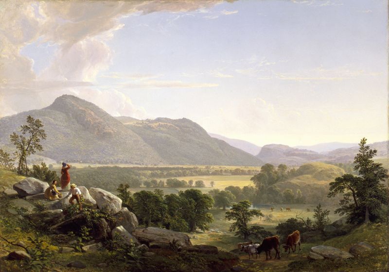 Landscape of Dover Plains, Dutchess County, New York by Asher Brown Durand, oil painting
