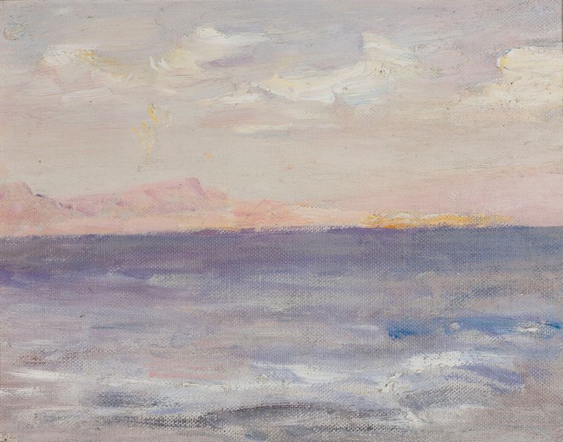 Pintura a óleo de Jan Ciągliński mostrando marinheiros e um navio nas sombras.