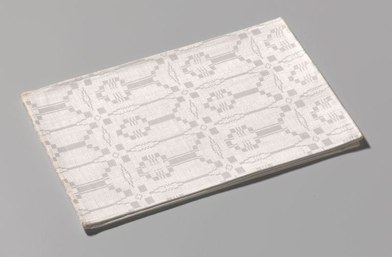Textil de lino con patrones intrincados de un artista desconocido, 1726