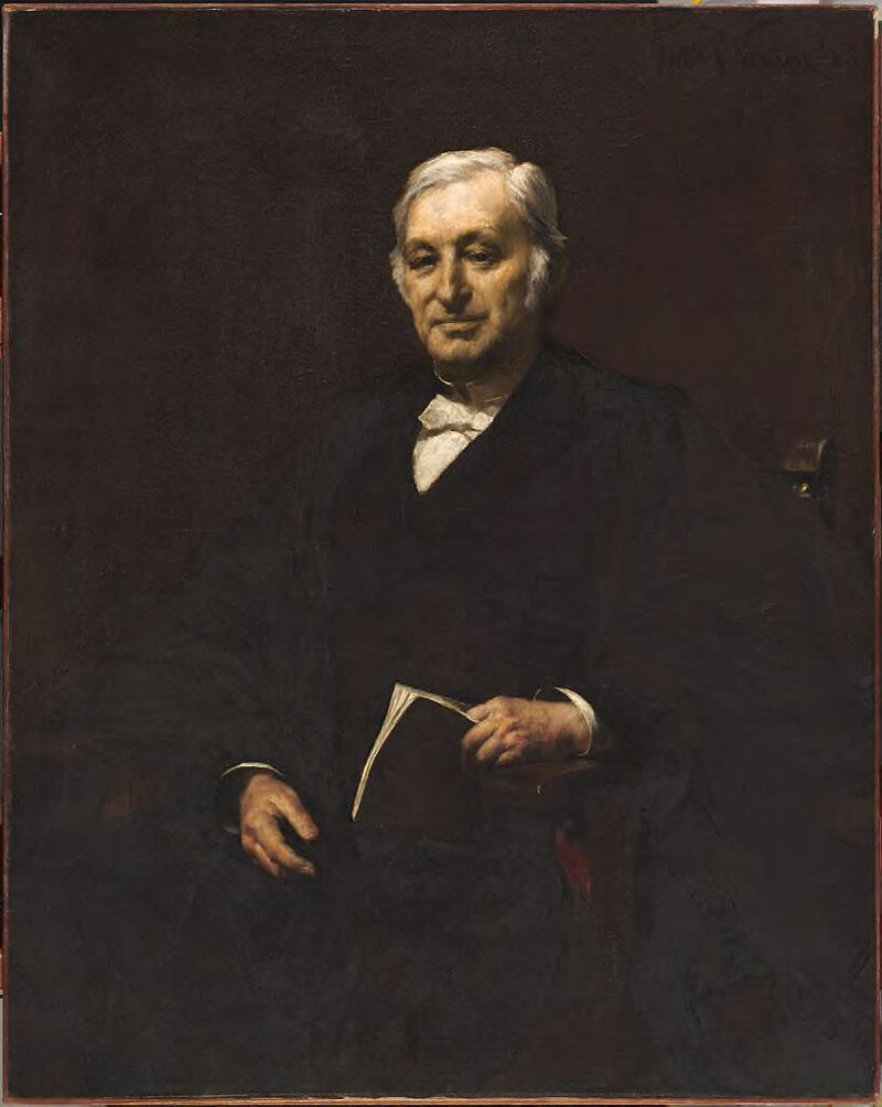 Portrait of Andrew Preston Peabody by Frederic Porter Vinton, oil on canvas