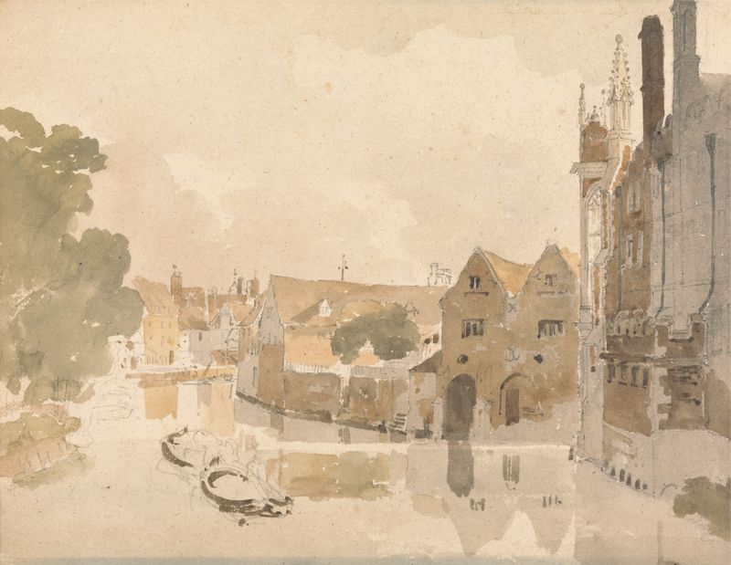 watercolour by Amelia Long depicting a serene landscape with green grass and dappled light