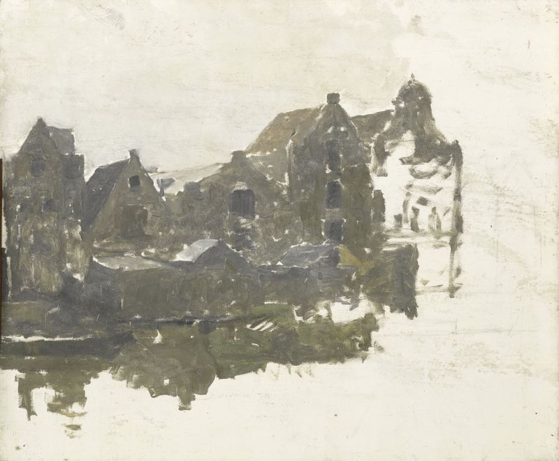Armazéns nos Teertuinen, pintura a óleo de George Hendrik Breitner