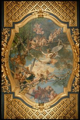 Pintura figurativa de Julius Kronberg con luz dorada y tela etérea