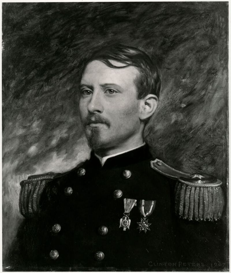 Retrato de Brig. Gen. Henry Sanford Gansevoort, óleo sobre tela de Clinton Peters