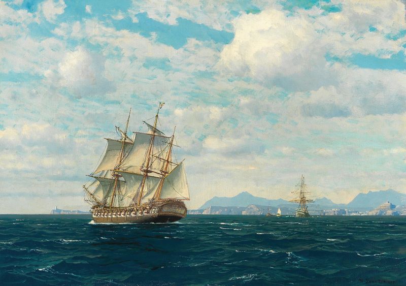 Landscape of the Cape of Good Hope by Michael Zeno Diemer, oil on canvas