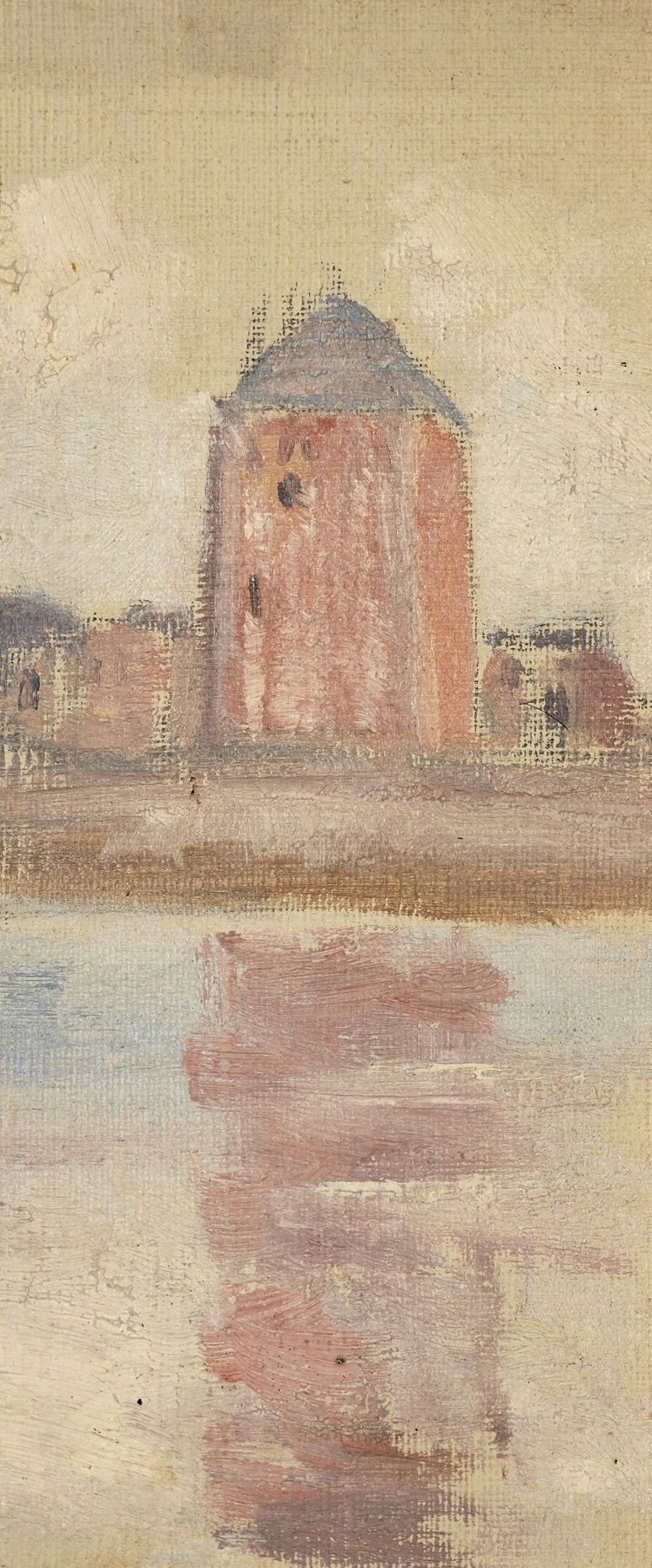 Vue de la Tour Vauban à Camaret-sur-mer, oil on canvas by Jeanne Jegou-Cadart