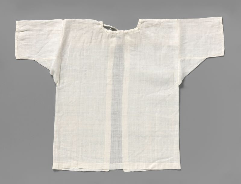 Vestido de linho de c. 1725-1775 de artista desconhecido
