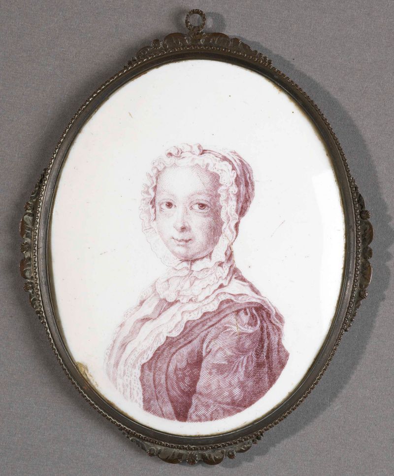 Portrait of Anna van Hannover, metal medium, unknown artist