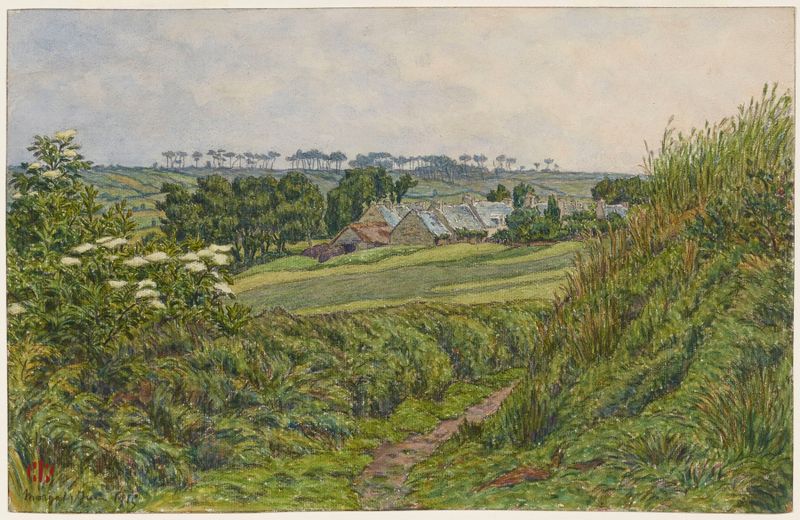 Paisagem pastel de Henri Rivière, 1915