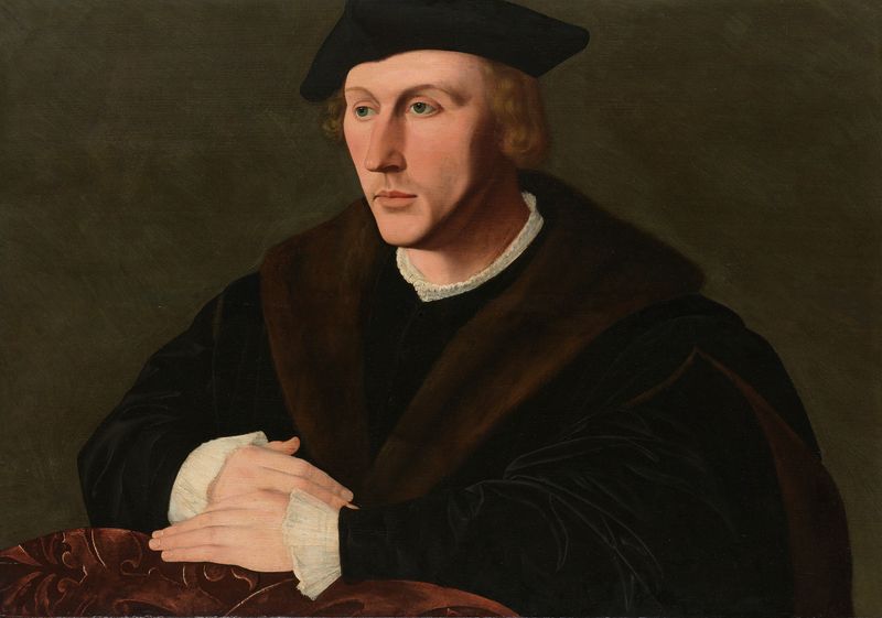Portrait of Joris van Egmond, oil on panel by Jan van Scorel