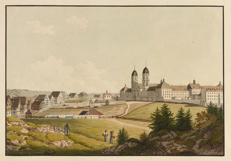 Architecture of Das Kloster Einsiedeln by David Alois Schmid, medium unknown