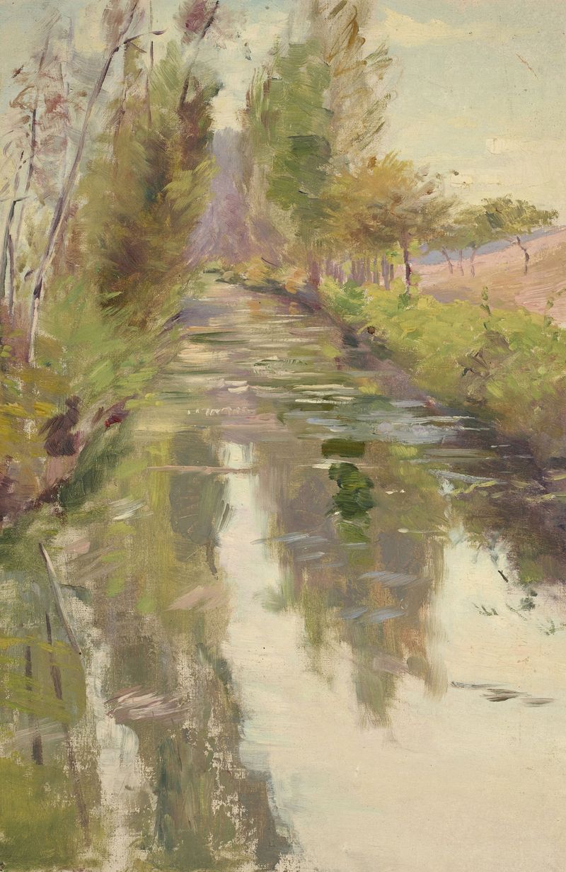 Paysage de Kernouës by Jeanne Jegou-Cadart, impressionism, landscape