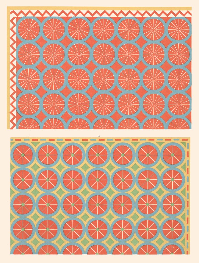 Decorative ceiling design by Gustave Jéquier, Art Nouveau style