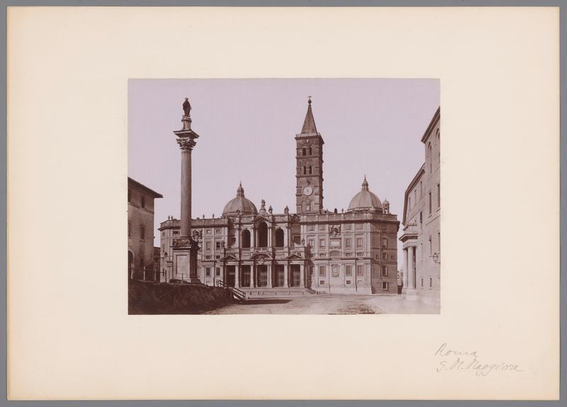 albumen print da basílica de Santa Maria Maggiore em Roma por Giacomo Brogi