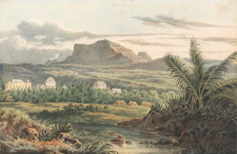 Marine scene depicting sea and sky by Thomas Bradshaw, 1819