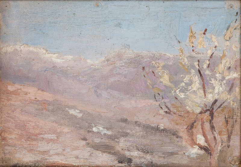 The Crimea (Spring) de Jan Ciągliński, óleo sobre tela que retrata uma vibrante paisagem de primavera.