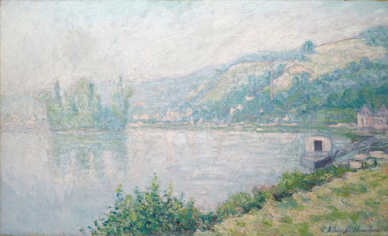 Bords de Seine by Blanche Hoschedé-Monet, impressionism, oil painting