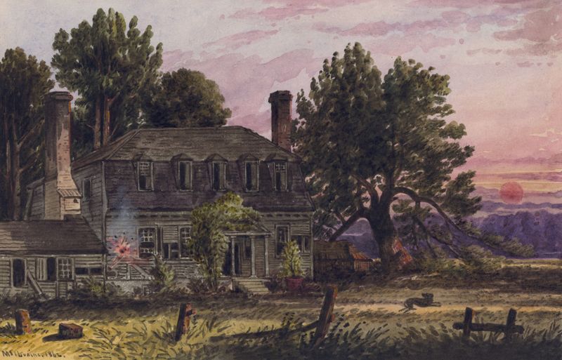 The Moore House near Yorktown, Va. by William McIlvaine, oil painting