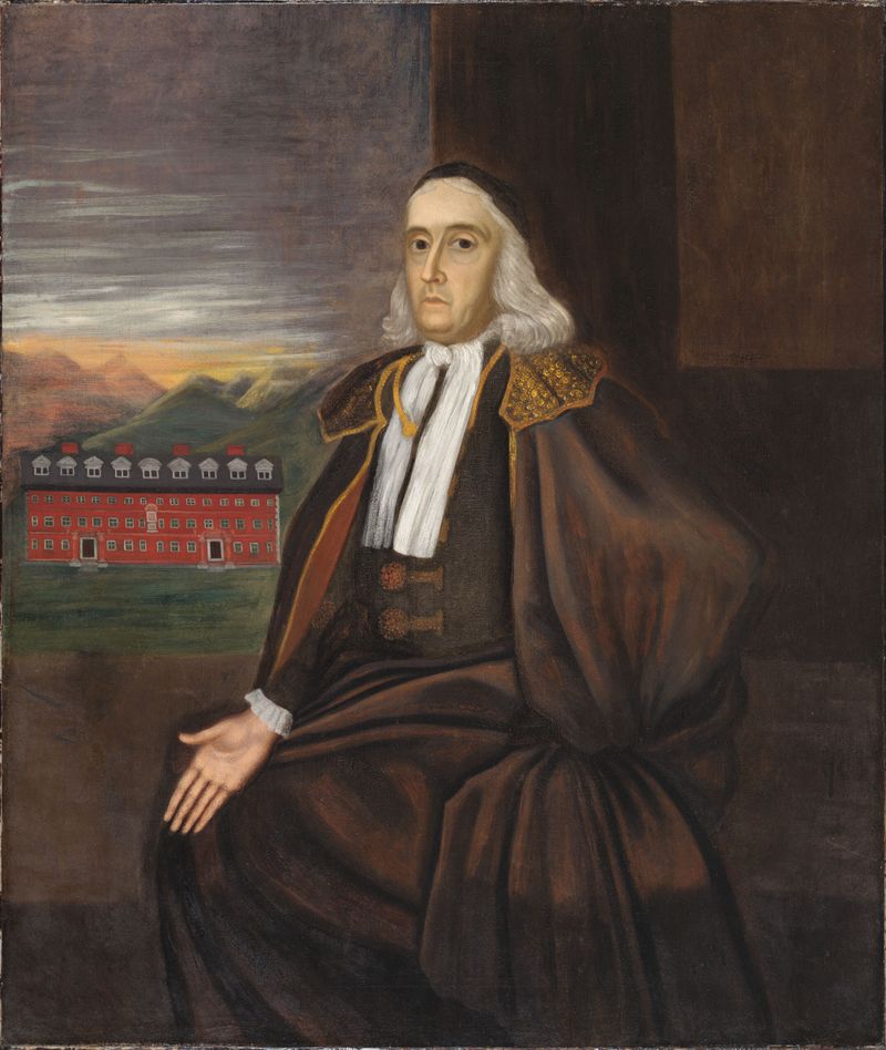 Retrato de William Stoughton, óleo sobre lienzo, por un artista no identificado