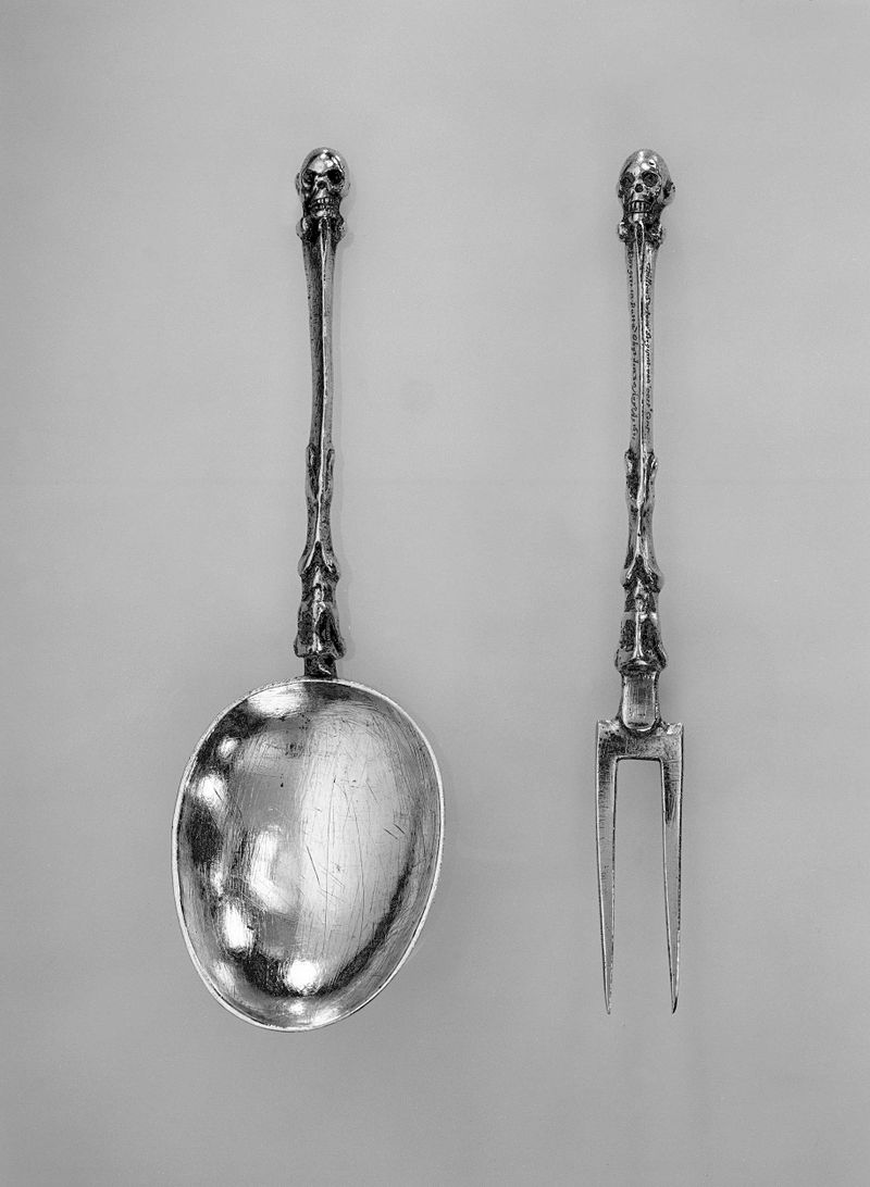 Cuchara y tenedor de metal, conmemorando a Willem Sartoor, Artista Desconocido