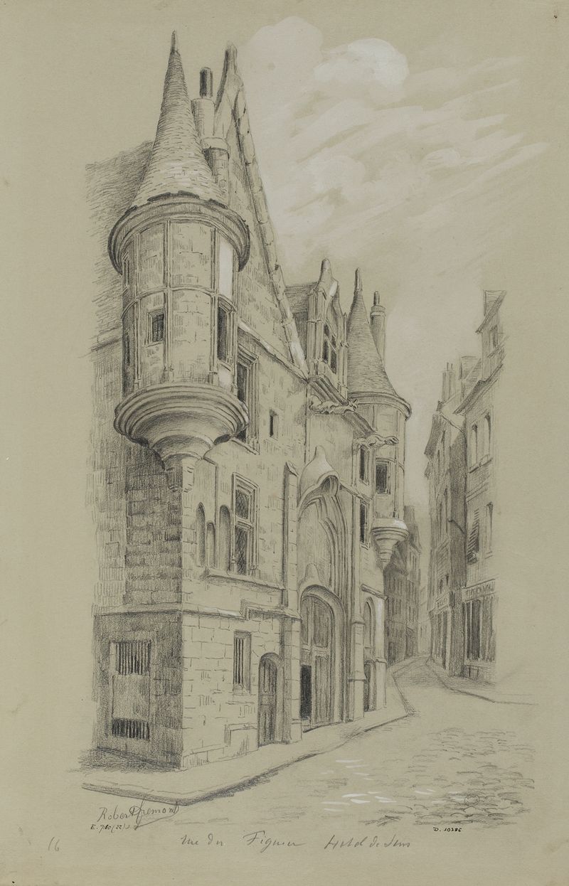 Hôtel de Sens de Robert Frémont, Impresionismo, representando la serena arquitectura parisina.