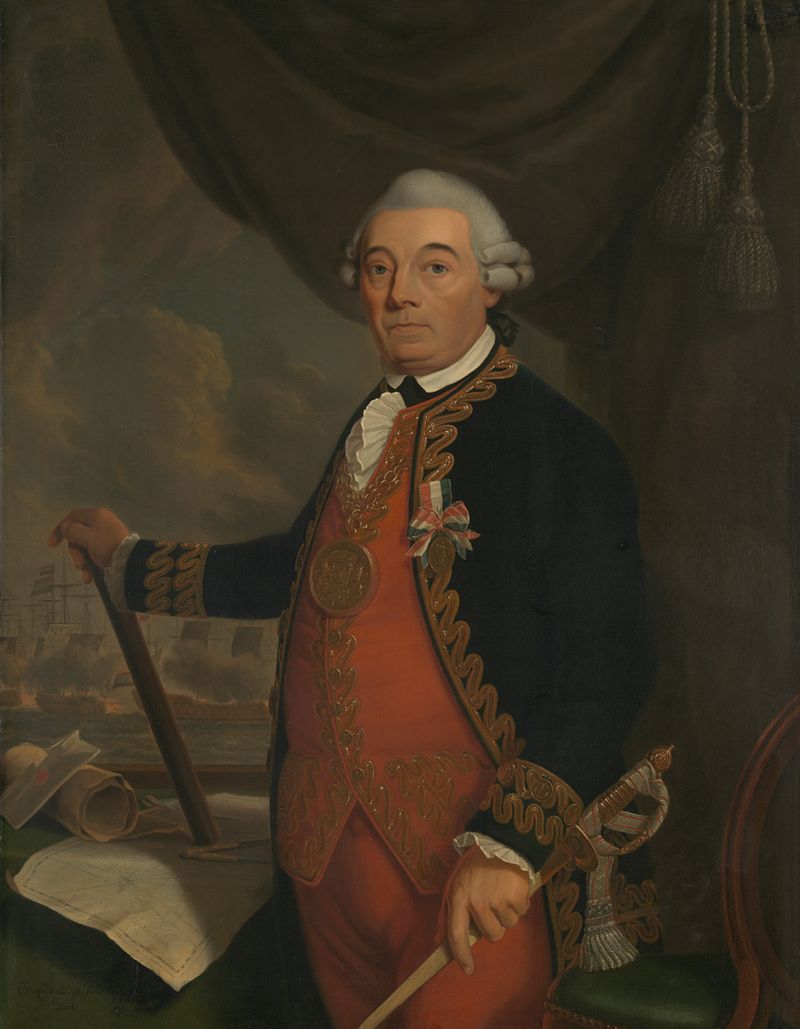 Retrato de Johan Arnold Zoutman, óleo sobre tela de Cornelis van Cuylenburgh