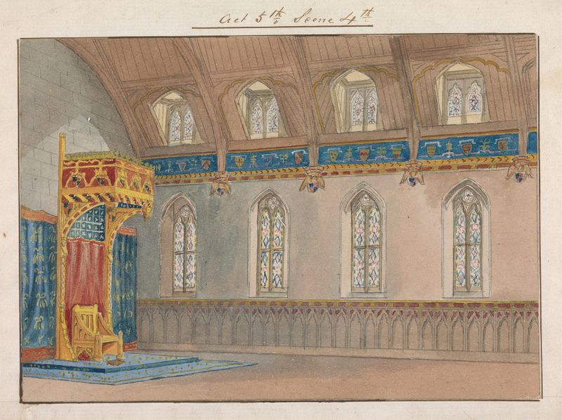 Theater set design by George Cressal Ellis, Victorian style