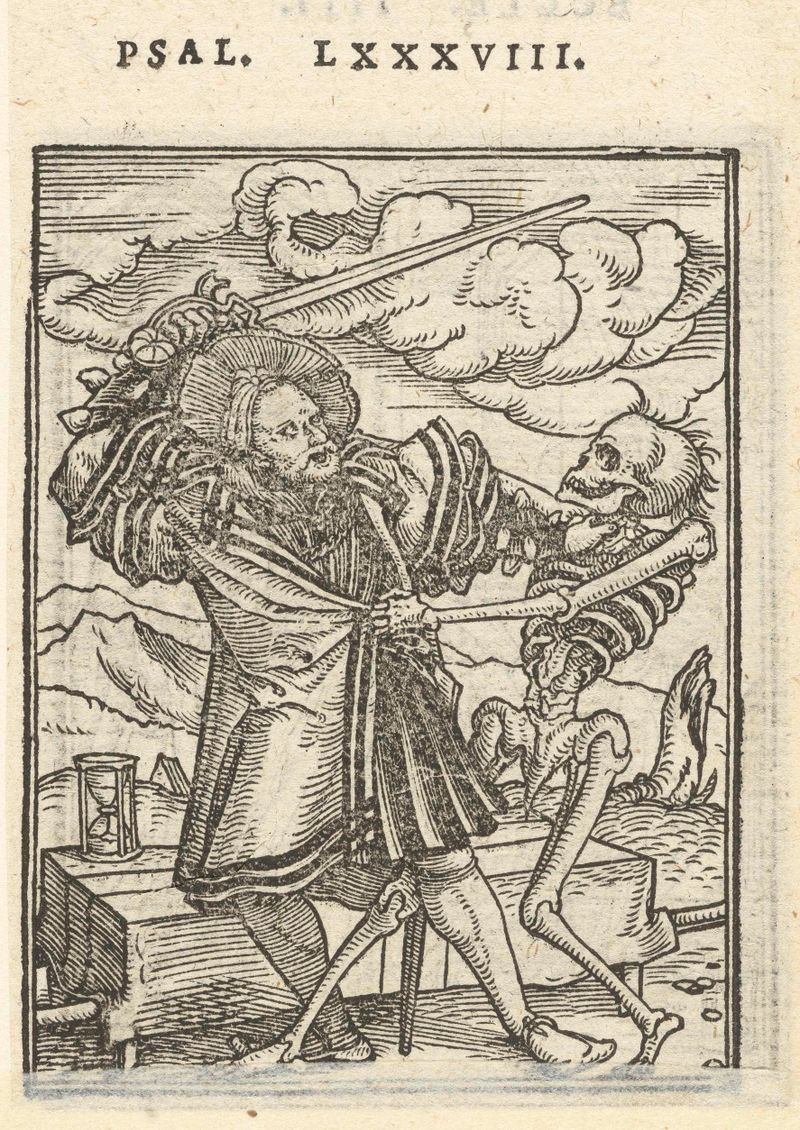 Retrato de um nobre solene em vestuário rico, papel de Hans Holbein (II)