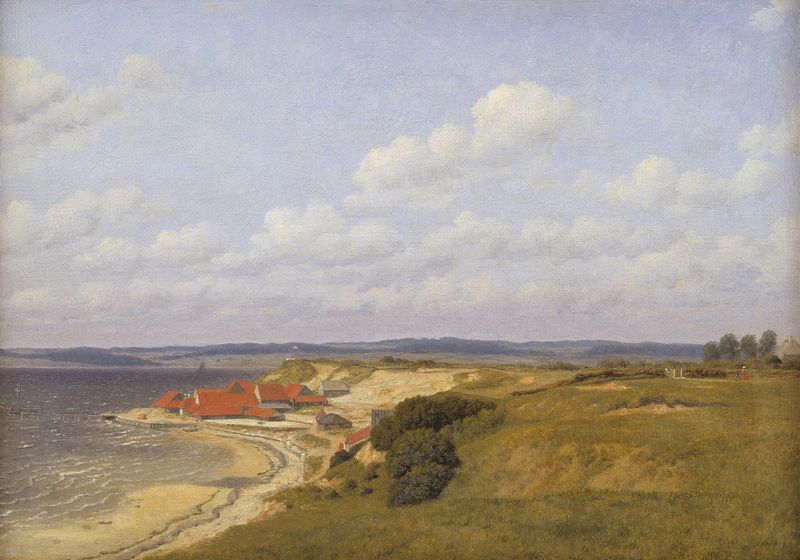 Renbjærg Tileworks de Christoffer Wilhelm Eckersberg, pintura a óleo