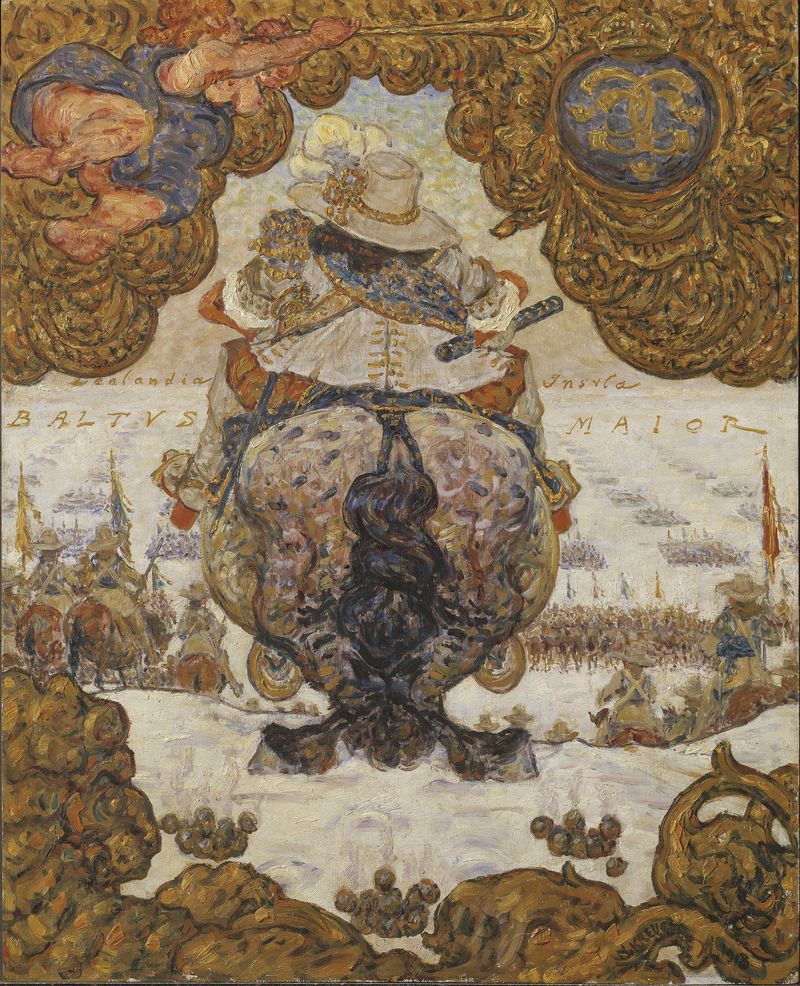 Costas Históricas, Segunda Série de Nils Kreuger, óleo retratando figuras históricas.