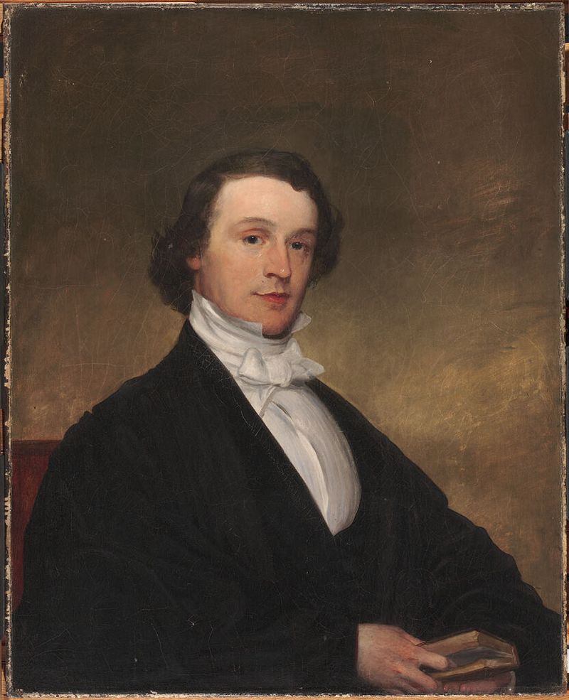 Portrait of George Edward Ellis, oil on canvas by Francis Alexander