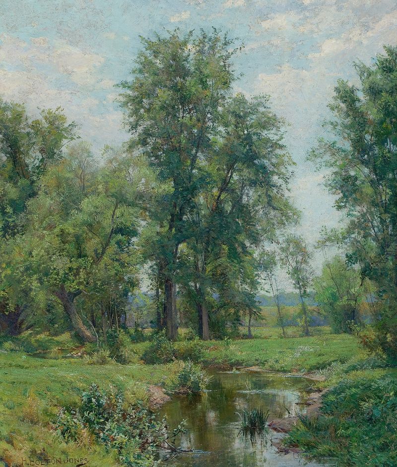 Primavera en Old Lyme, Connecticut de Hugh Bolton Jones, impresionismo, paisaje