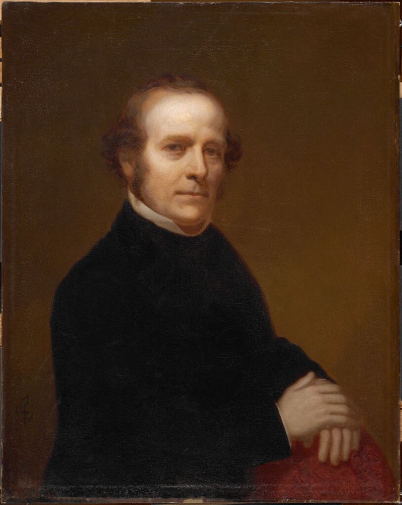Retrato de Horace Wells, óleo sobre tela de Charles Thomas Wells
