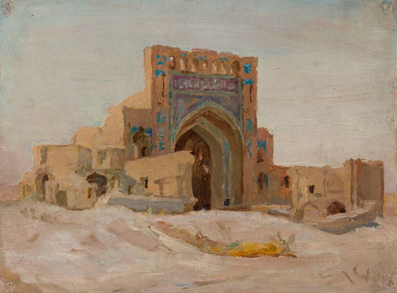 Arquitetura da antiga mesquita persa por Jan Ciągliński, meio desconhecido