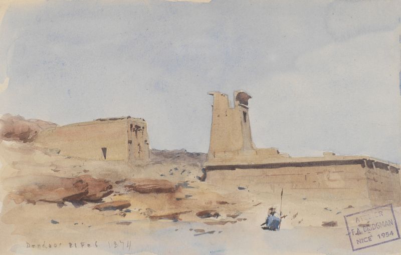 The Temple of Dendur, oil on canvas by Frederick Arthur Bridgman