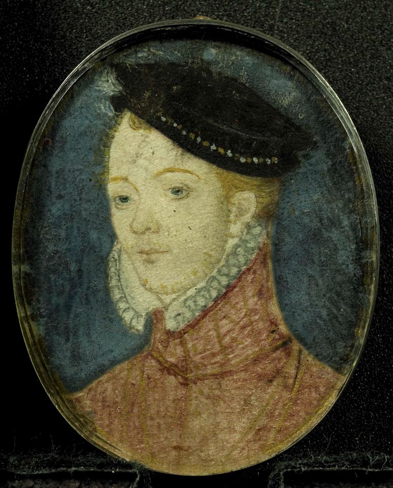 Retrato de Henry Stewart, Lord Darnley, en pergamino por artista desconocido