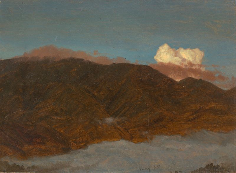 Paisaje montañoso óleo de Frederic Edwin Church