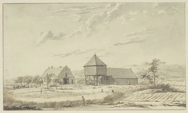 Middenduin, oostzijde by Wybrand Hendriks, oil on canvas depicting gentle dunes and a tranquil landscape.