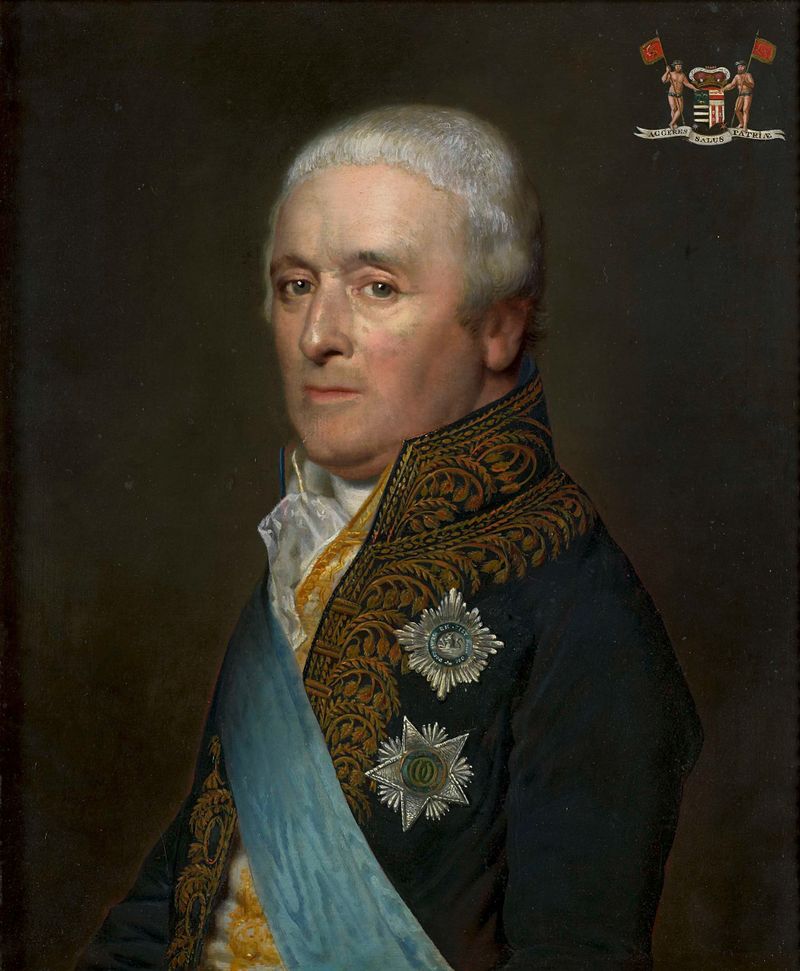 Portrait of Count of Rosenburg, metal medium by Willem Bartel van der Kooi