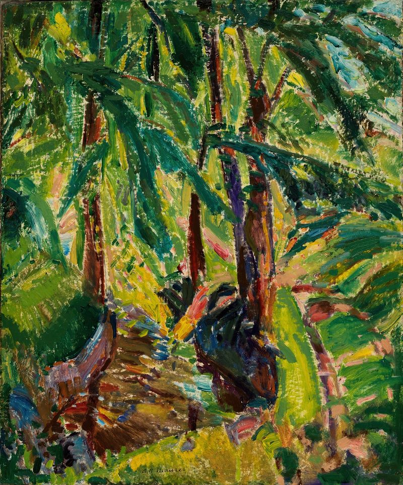 Landscape by Alfred Henry Maurer, Post-Impressionism, oil painting