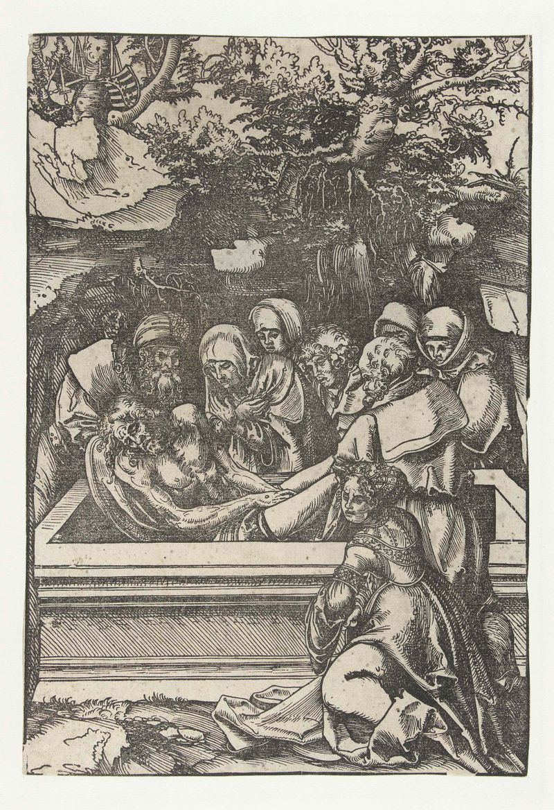 Graflegging de Lucas Cranach (I), gravura em papel que retrata uma mulher com um olhar cativante.