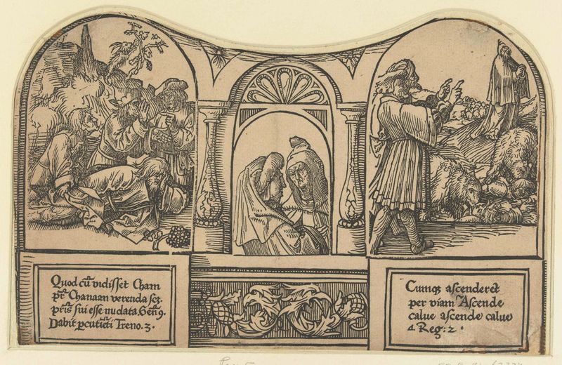 De bespotting van Noach en van Elias, papel, Jacob Cornelisz van Oostsanen