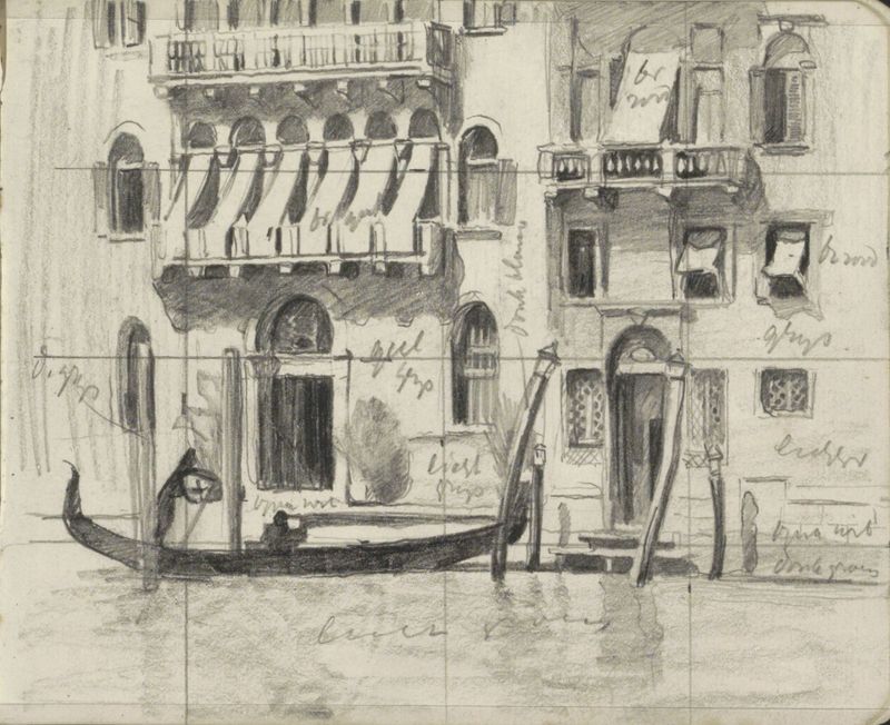Architecture scene of Canal Grande in Venice by Willem Witsen, oil painting