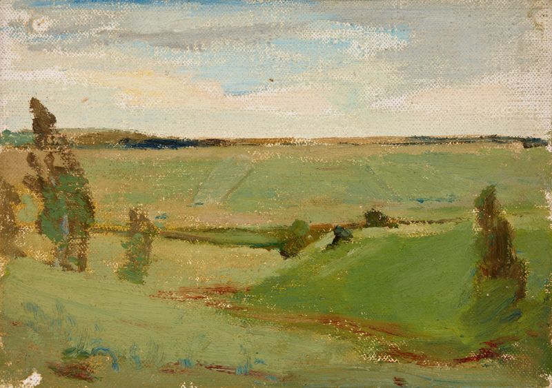 Northern Studies (By a River) de Jan Ciągliński, impressionismo, paisagem