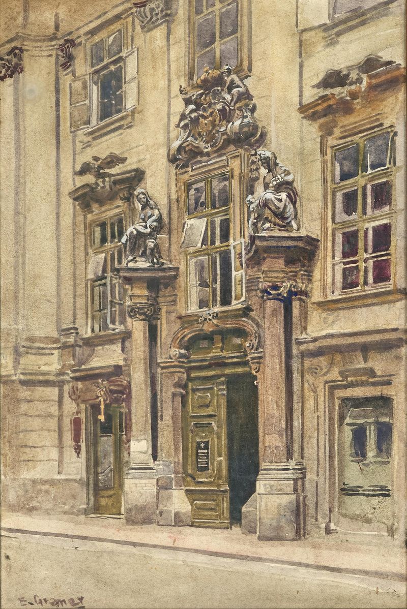 Gate of the Old Town Hall in Vienna by Ernst Graner, Gothic architecture