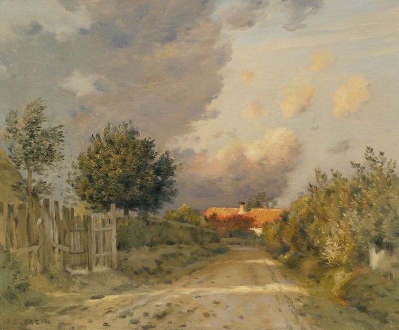 Early Evening In The French Countryside, oil on canvas by Jean Charles Cazin