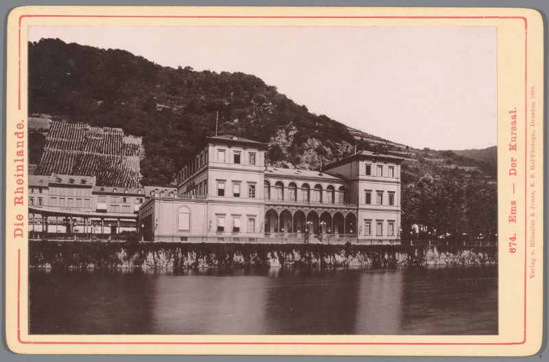 Paisagem do kursaal em Bad Ems, Romantismo, Unknown Artist