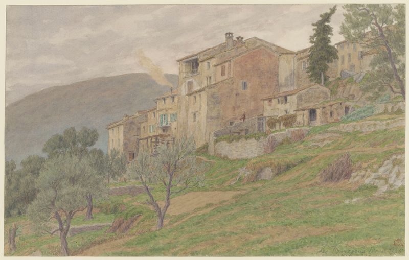 Les Roumégous de Henri Rivière, retratando ondas tumultuosas e nuvens, meio desconhecido.
