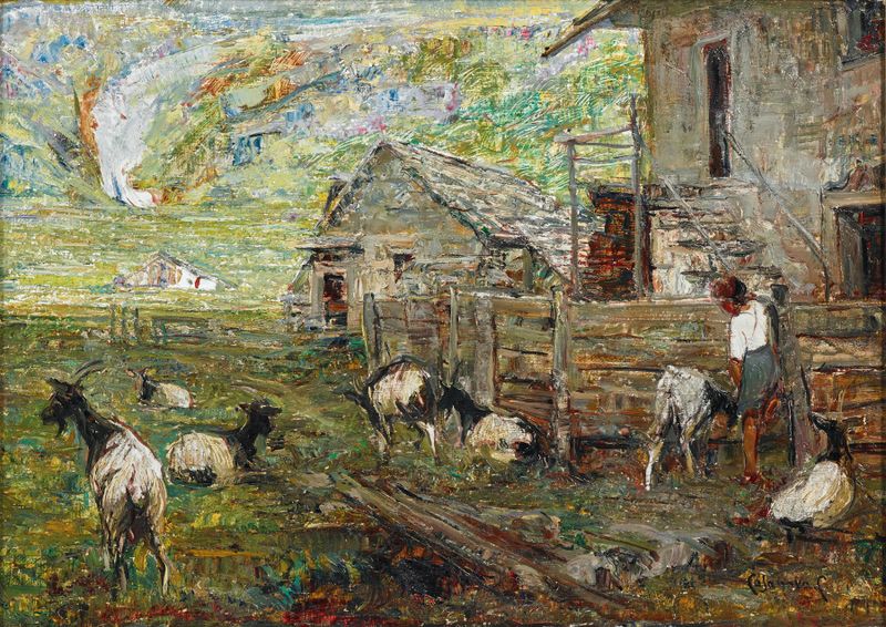 Paisagem pastoral nos Alpes Veglia por Carlo Casanova